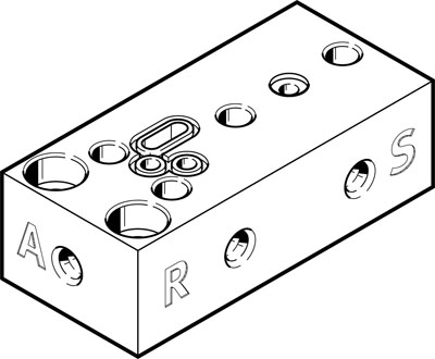 Монтажная плита Festo VABS-P12-S-M5-P3