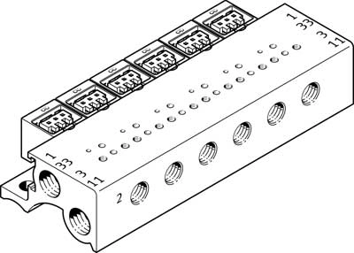 Плита для блочного монтажа Festo MHA1-PR10-3-M3-PI