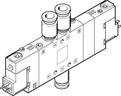 Распределитель с электроуправлением Festo CPE18-M2H-5/3E-QS-8