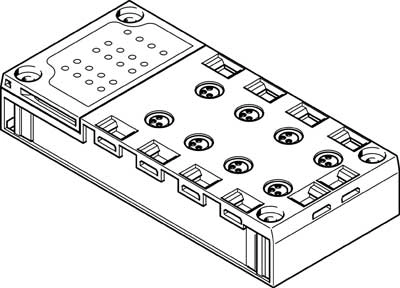 Плита для блочного монтажа Festo CPX-AB-8-M8-3POL