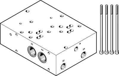 Монтажная плита Festo VABP-S1-2V1G-G38-2