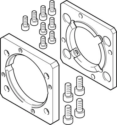 Фланец электродвигателя Festo EAMF-A-80A-80G