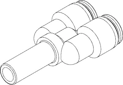 Тройник цанговый со втулкой Festo QSY-8H-6-B