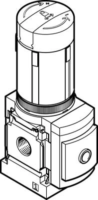 Регулятор давления Festo MS4-LRB-1/4-D6-A8-AS