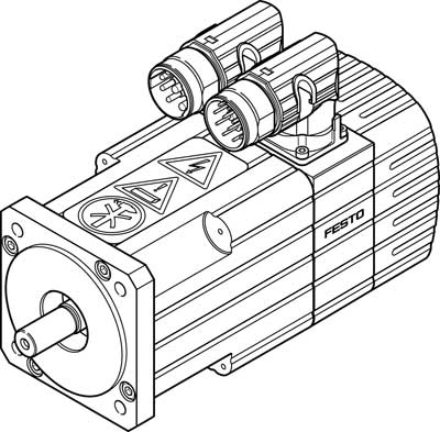 Серводвигатель Festo EMMS-AS-70-SK-HS-RR-S1