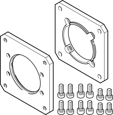 Фланец электродвигателя Festo EAMF-A-62B-80G