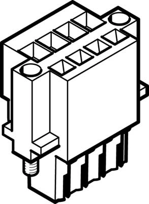 Штекер Festo NECC-L2G4-C1-M