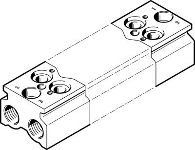 Плита для блочного монтажа Festo CPE18-3/2-PRS-3/8-3