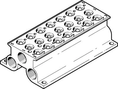 Плита для блочного монтажа Festo CPE18-PRS-3/8-7