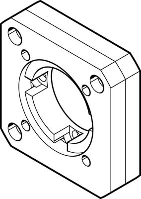 Фланец электродвигателя Festo EAMF-A-64A/C-80G