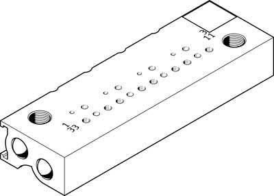 Плита для блочного монтажа Festo MHP1-PR6-3-PI-PCB