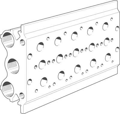 Плита для блочного монтажа Festo PRS-1/8-5-BB