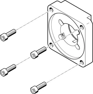 Фланец электродвигателя Festo EAMF-A-48A-100A