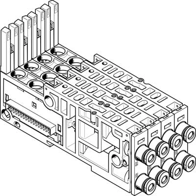 Монтажная плита Festo VMPAL-AP-4X10-QS5/32-1