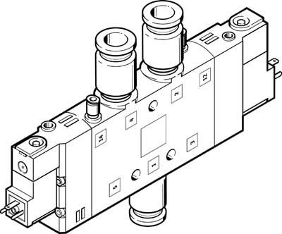 Распределитель с электроуправлением Festo CPE24-M3H-5JS-QS-10