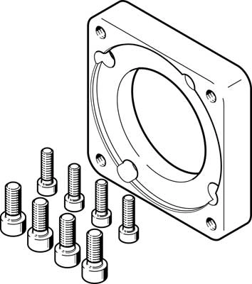 Фланец электродвигателя Festo EAMF-A-77A-100A