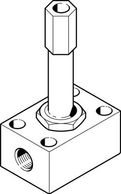 Распределитель с электроуправлением Festo MOCH-3-1/8