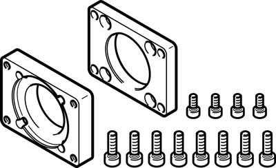 Фланец электродвигателя Festo EAMF-A-28B-28A