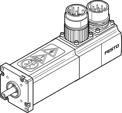 Серводвигатель Festo EMMS-AS-40-S-LS-SR