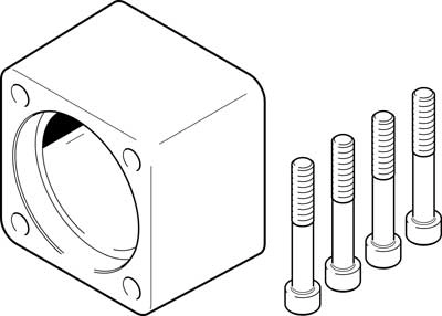 Корпус муфты Festo EAMK-A-D80-77A