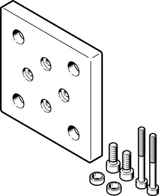 Адаптерная плита для параллельного захвата Festo DHAA-G-E2-40-B17-14
