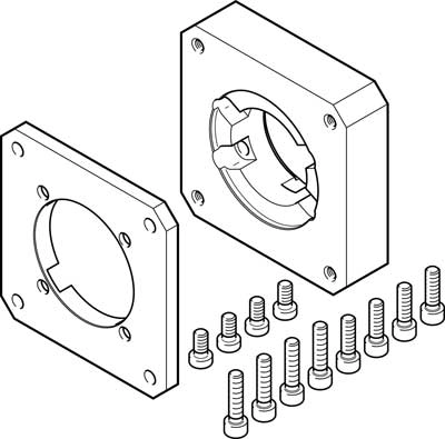 Фланец электродвигателя Festo EAMF-A-48C-80G