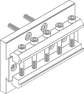 Адаптерная плита для стандартного трехточечного захвата Festo HMSV-33