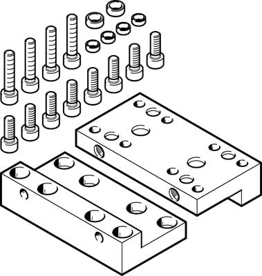 Набор переходных плит Festo EHAM-H1-20-L2-80