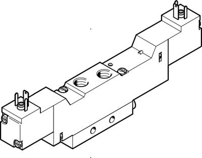 Распределитель с электроуправлением Festo MEBH-5/3B-1/8-B-230AC