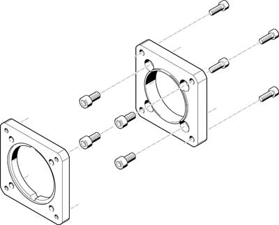 Фланец электродвигателя Festo EAMF-A-95A-120G