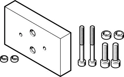 Адаптерная плита для параллельного захвата Festo DHAA-G-G6-16-B17-14