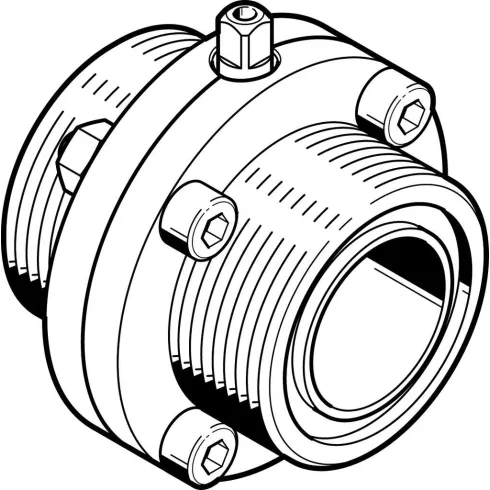 Поворотный затвор пищевой Festo VZFB-SZ-11/2&amp,rdquo,-TT-V2V2E