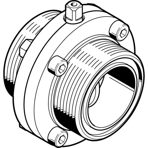 Поворотный затвор пищевой Festo VZFB-SZ-2&amp,rdquo,-TT-V2V2E