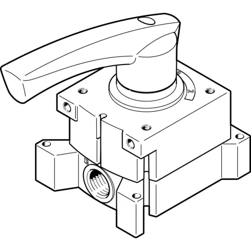 Распределитель с ручным управлением Festo VHER-H-B43U-G14