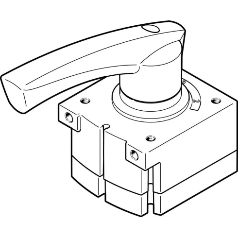 Распределитель с ручным управлением Festo VHER-H-B43U-B-G18