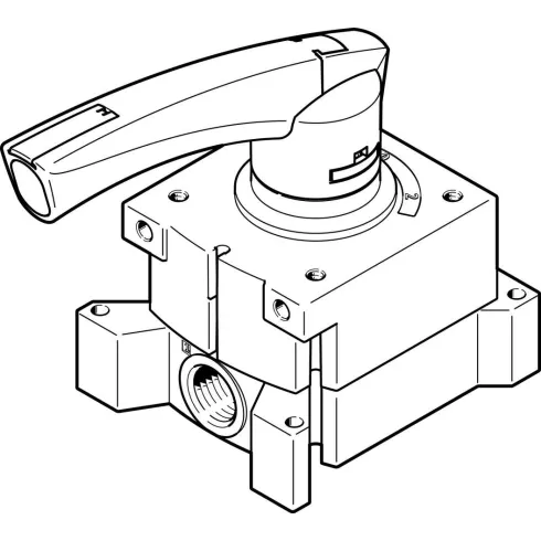 Распределитель с ручным управлением Festo VHER-P-H-B43C-M5