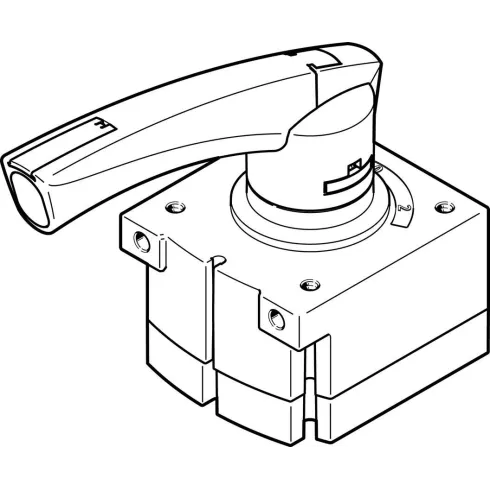 Распределитель с ручным управлением Festo VHER-P-H-B43E-B-G12