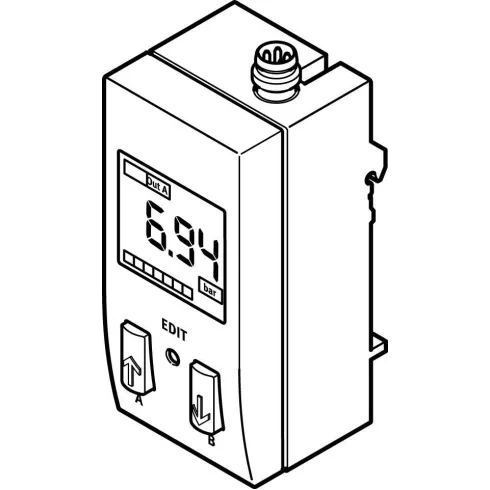 Датчик давления Festo SDE1-D10-G2-W18-L-PI-M8