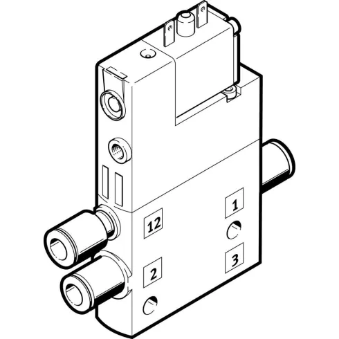 Распределитель с электроуправлением Festo CPE14-M1BH-3GLS-QS-6