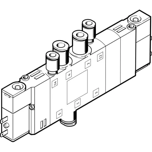 Распределитель с электроуправлением Festo CPE14-M1BH-5/3GS-QS-6