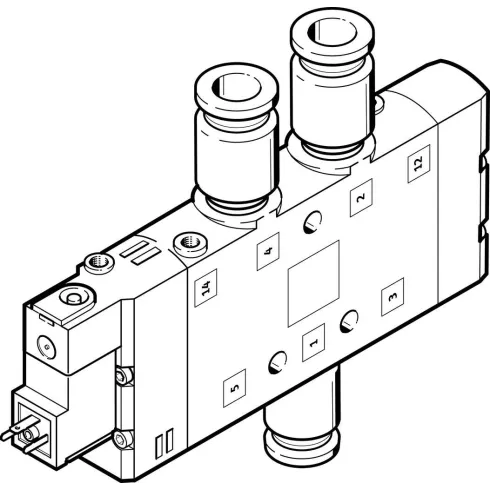 Распределитель с электроуправлением Festo CPE24-M2H-5L-QS-10