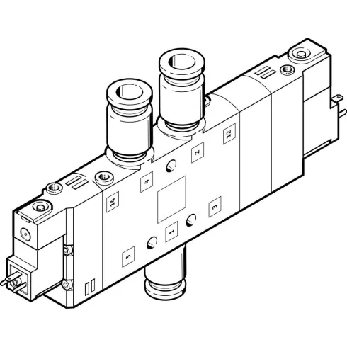 Распределитель с электроуправлением Festo CPE24-M3H-5/3G-QS-10