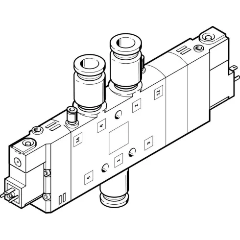 Распределитель с электроуправлением Festo CPE24-M2H-5/3ES-QS-10