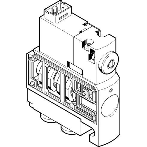 Распределитель с электроуправлением Festo CPVSC1-M1H-D-T-Q4C