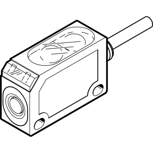 Датчик положения оптический диффузионный Festo SOEL-RT-Q20-NP-K-2L-TI
