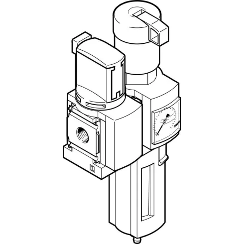 Блок подготовки воздуха, комбинация Festo MSB6-1/2:C3:J120-WP