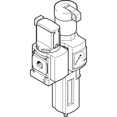 Блок подготовки воздуха, комбинация Festo MSB4-1/4:C3:J120-WP