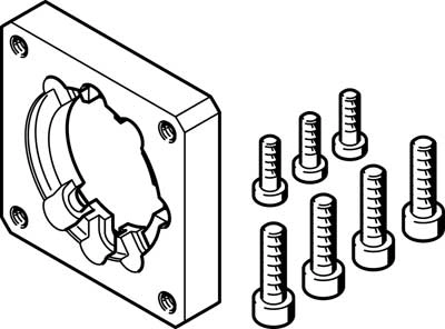 Фланец электродвигателя Festo EAMF-A-44A/B-55A