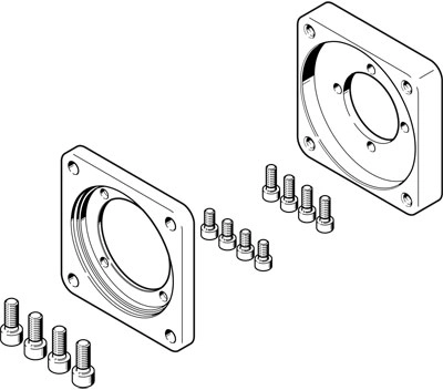 Фланец электродвигателя Festo EAMF-A-64C-80G-S1