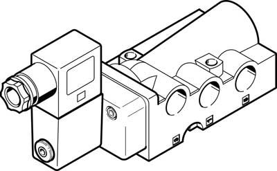 Распределитель с электроуправлением Festo NVF3-MOH-5/2-K+MSFG-24